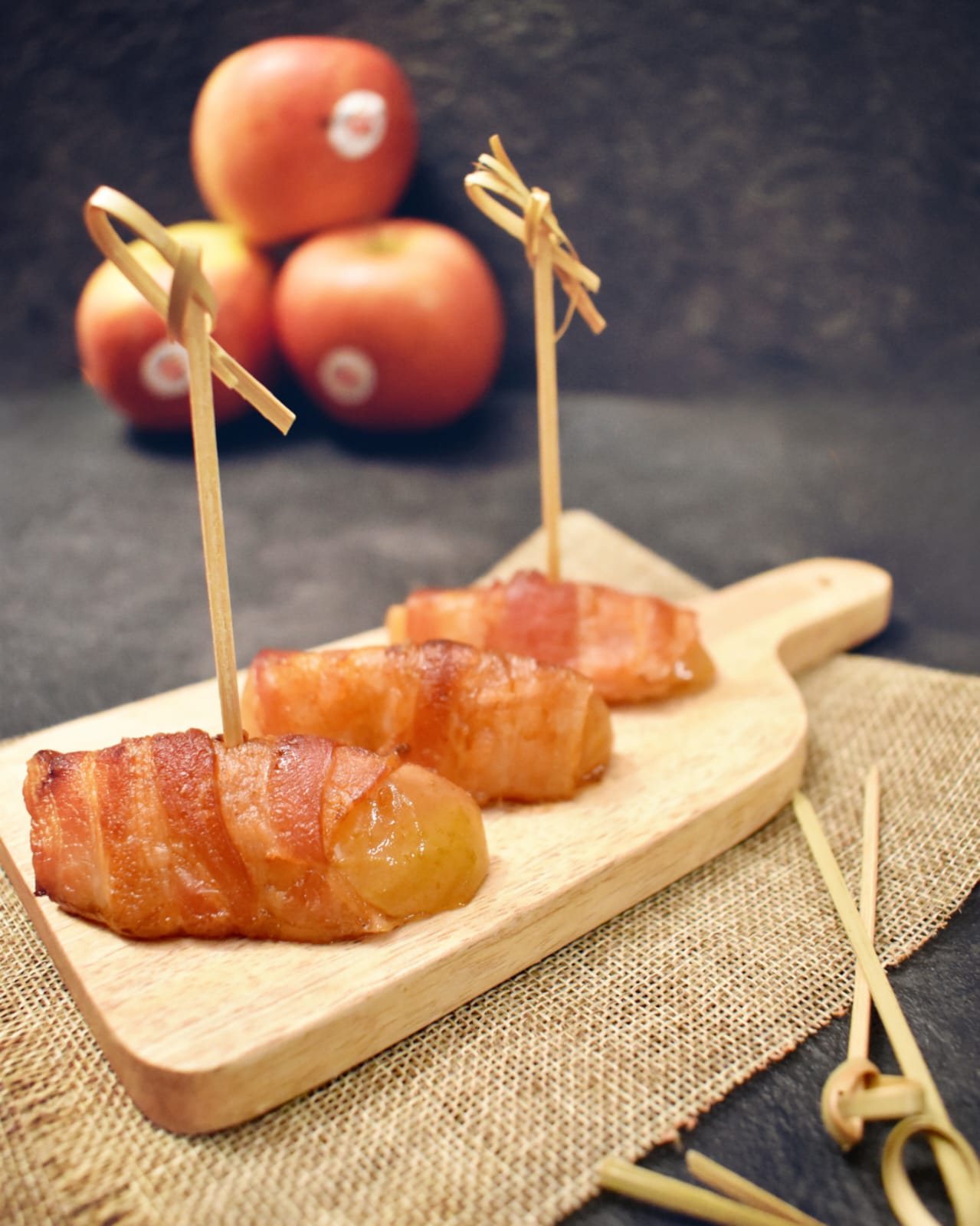 BOCCONCINI DI MELE E BACON
