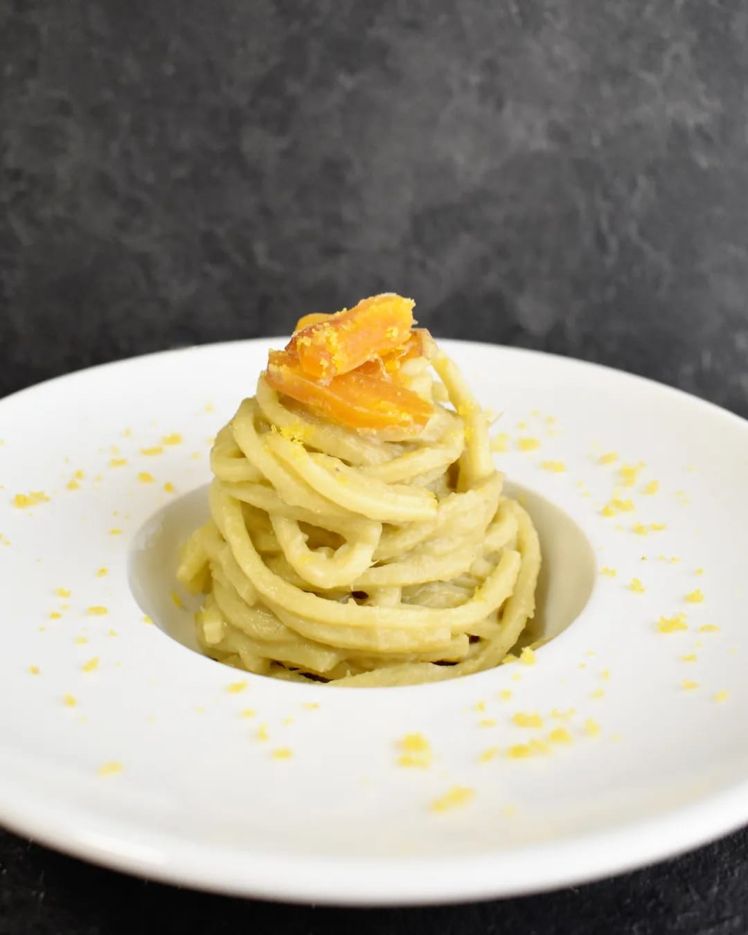 CARBONARA CON CARCIOFI E BOTTARGA