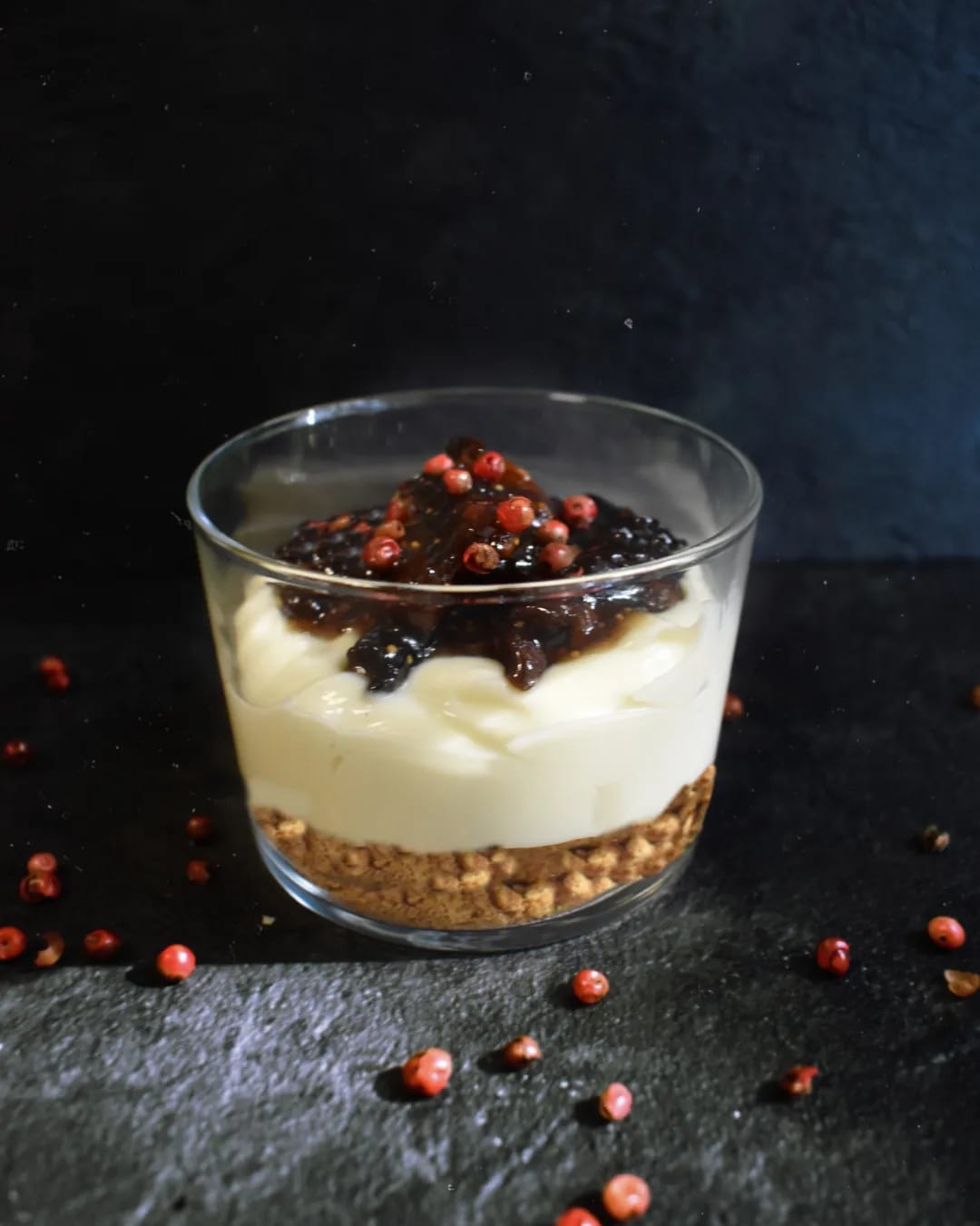 CHEESECAKE RICOTTA E FICHI CARAMELLATI AL RUM