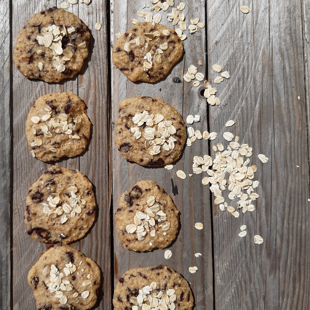 COOKIES ALL’AVENA CON CIOCCOLATO FONDENTE