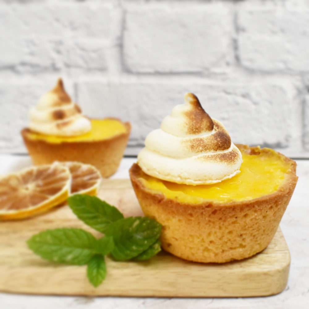 CROSTATINE CON LEMON CURD E MERINGHE