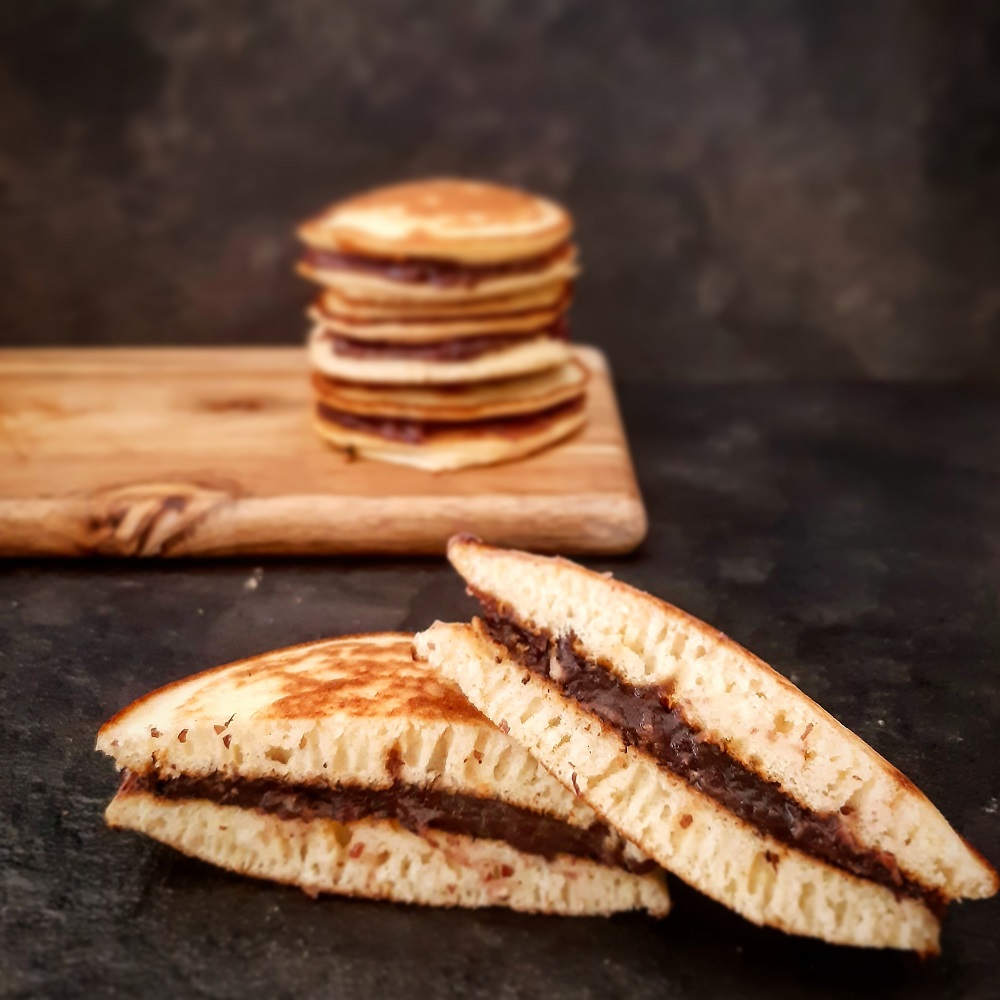 DORAYAKI CON ANKO ( MARMELLATA DI FAGIOLI)