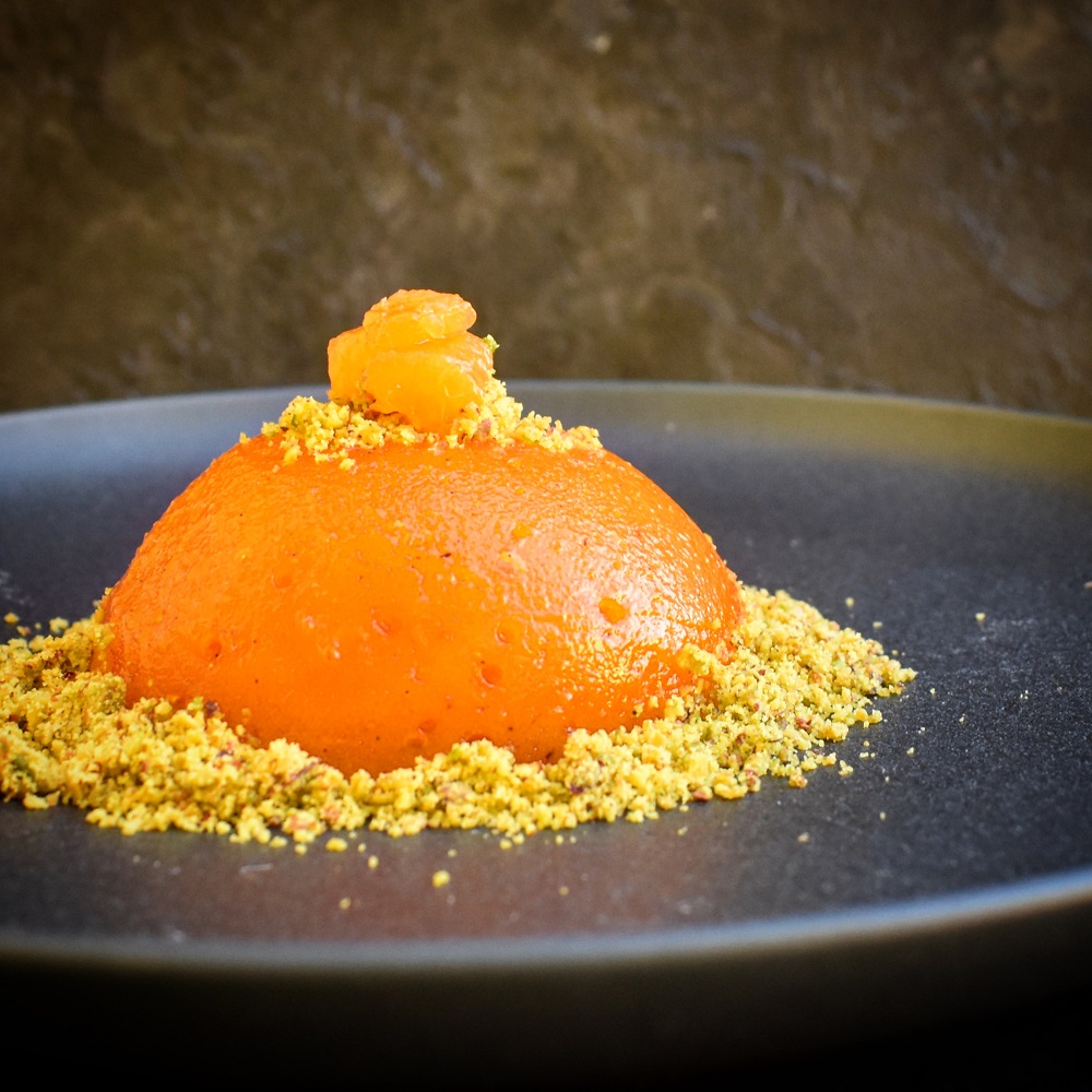 GELATINA DI ALBICOCCHE, VANIGLIA E PISTACCHI