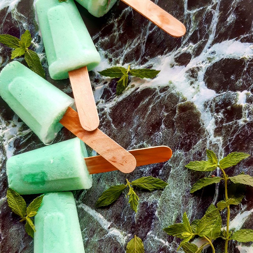 GHIACCIOLI LATTE DI COCCO E MENTA