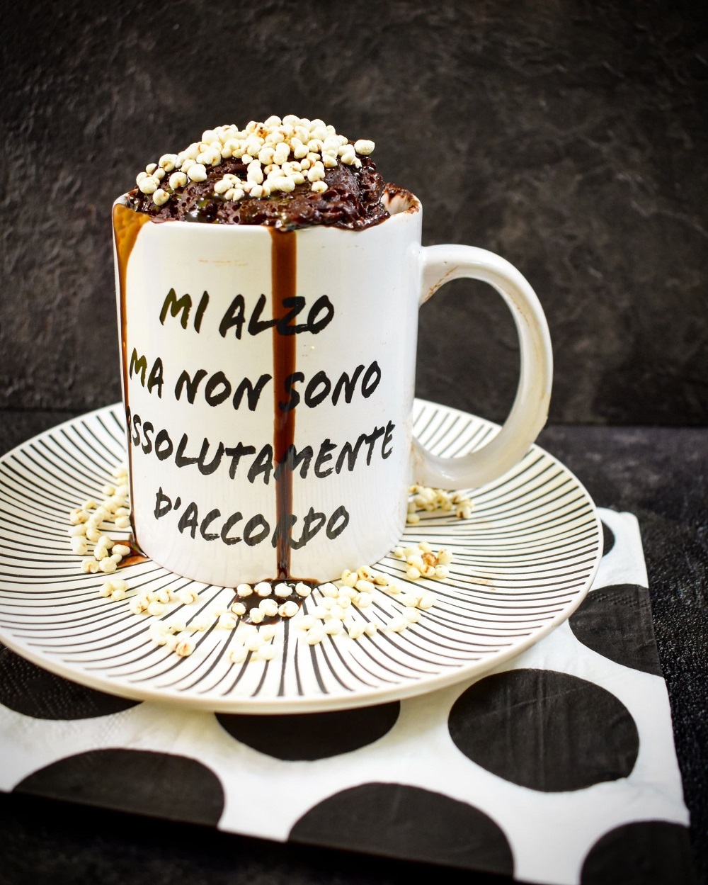 MUG CAKE CHOCOBANANA CON AVENA E ALBUMI