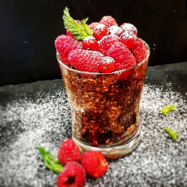 PORRIDGE CIOCCOLATO E LAMPONI
