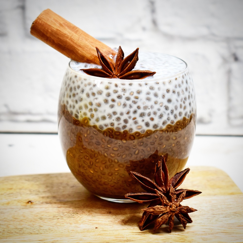 PUDDING AI SEMI DI CHIA AL CAPPUCCINO SPEZIATO