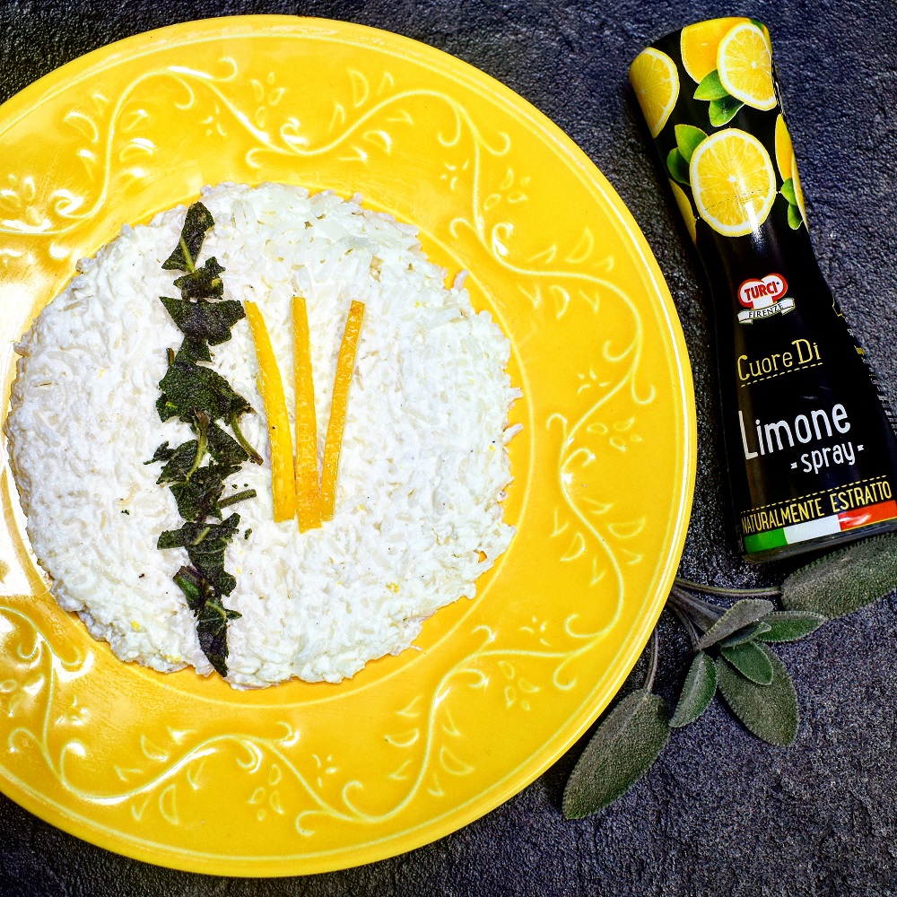 RISOTTO CON RICOTTA DI BUFALA E SALVIA