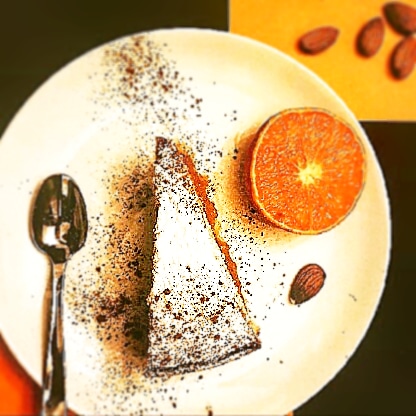 TORTA ARANCIA CANNELLA E MANDORLE