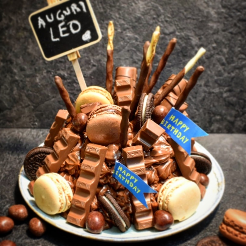 TORTA CIOCCOLATINA CON CREMA AL MASCARPONE E NUTELLA